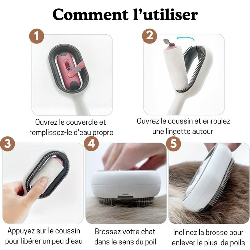 Brosse Ultime Anti-Poils pour Chat