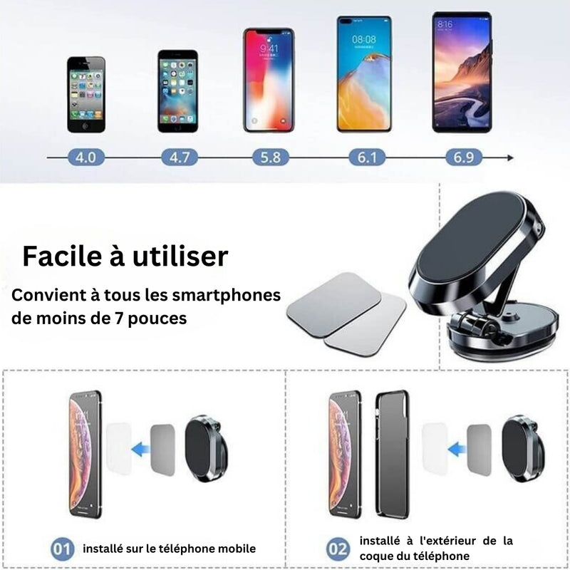 Flexi Holder™️ Support Téléphone Magnétique Pliable | 1+1 Gratuit