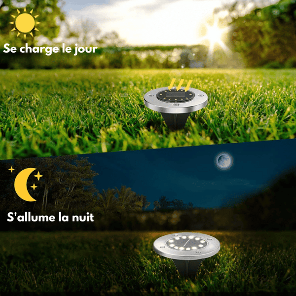 EverGlow | Lampe LED solaire pour sol de jardin sans fil