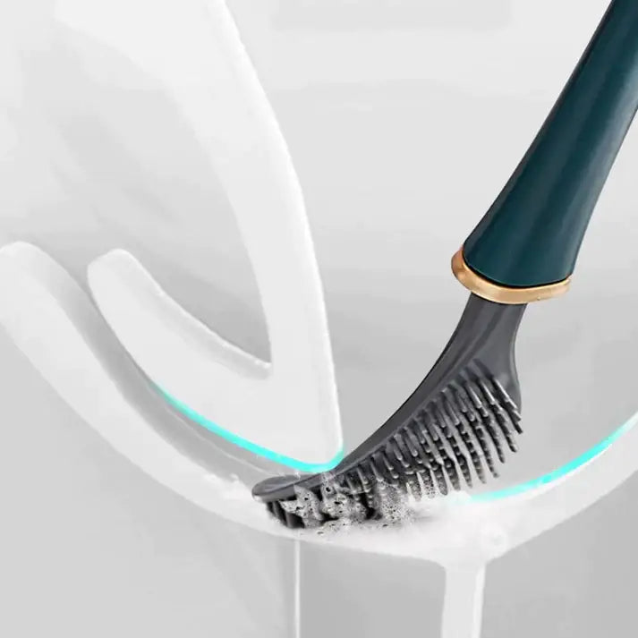 Brosse WC en Silicone élégante et hygiénique - SleekScrub™