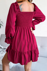 Amélie™ Mini robe à manches longues smockées