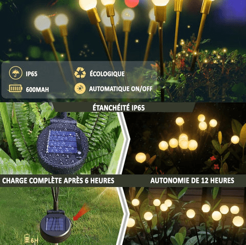 EnchantedGlow | Lampes solaires LED Firefly - offre spéciale